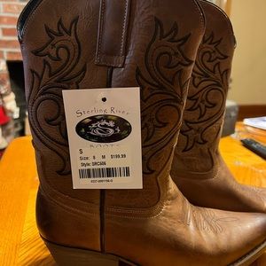 Sterling Rose, Leather, Brand New, size 8… Cowgirl Boots.